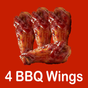 4 BBQ Wings