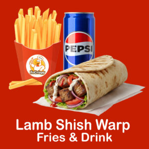 Lamb Shish Wrap Meal
