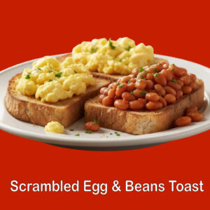 Scrambled Egg & Beans Toast